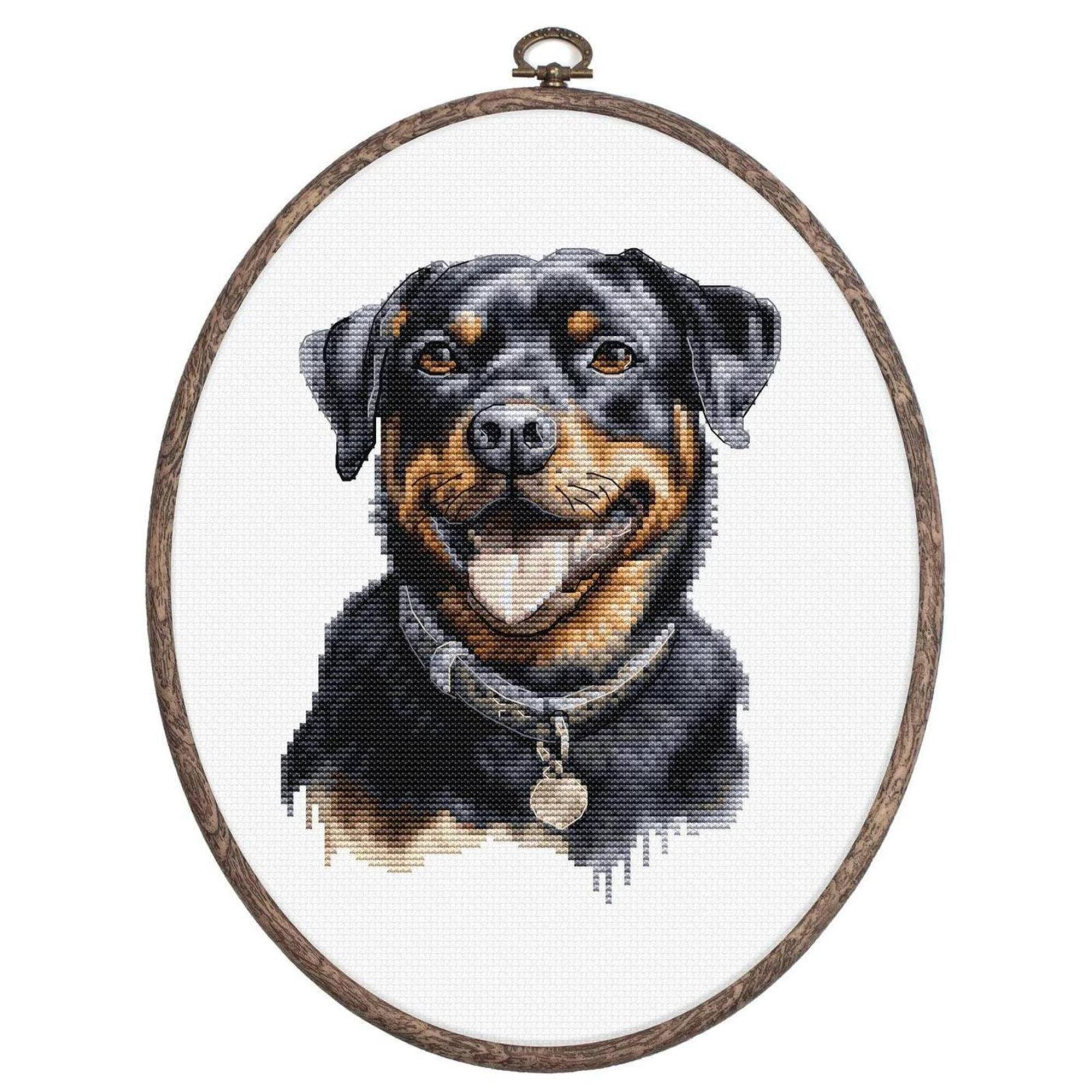 Luca-S Rottweiler Counted Cross Stitch Kit